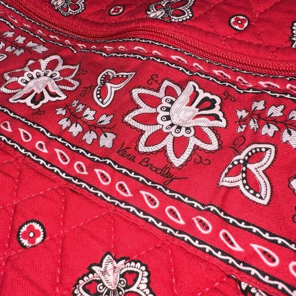 Vera Bradley Americana Red Garment Travel Bag Retired Vintage